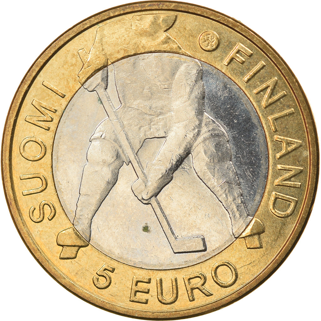 Finlandia, 5 Euro, 2012, Vantaa, EBC+, Bimetálico, KM:183