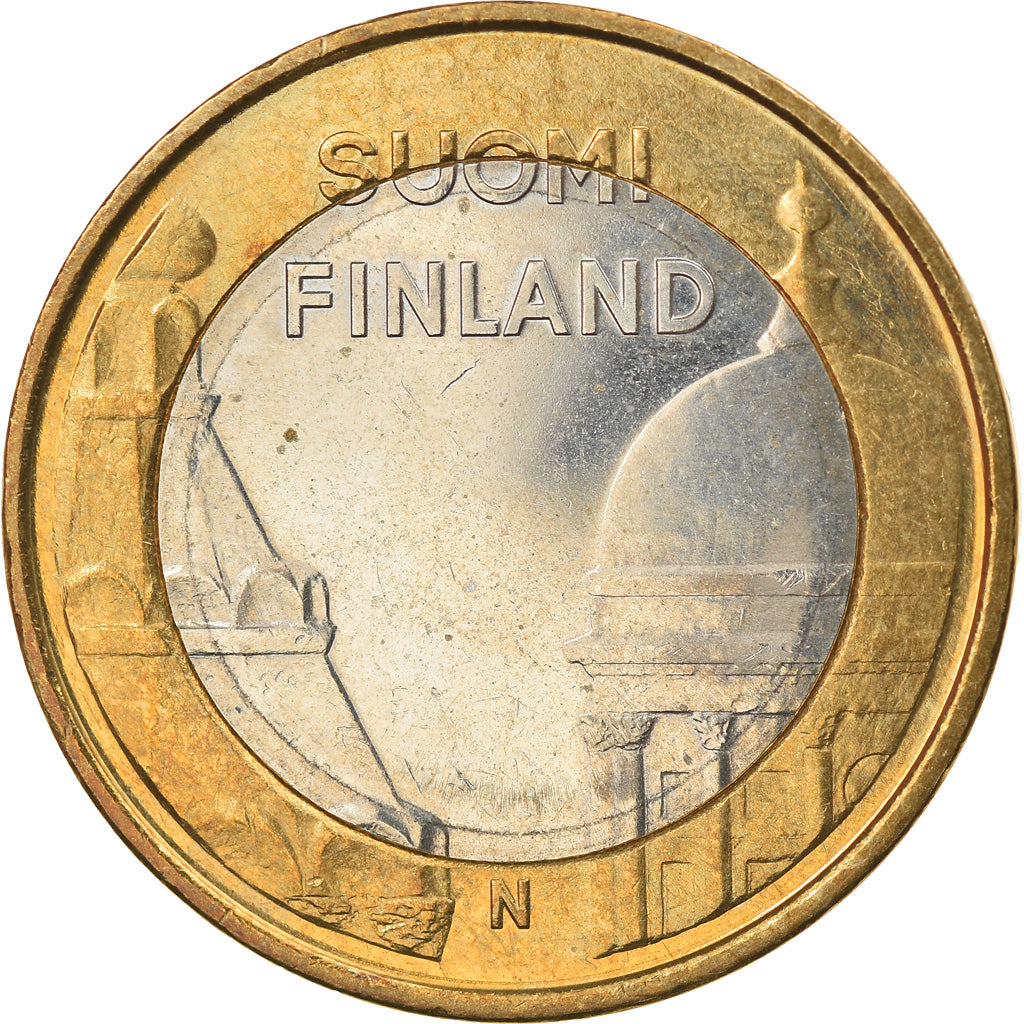 Finland, 5 Euro, 2012, Vantaa, MS(60-62), Bi-Metallic, KM:191