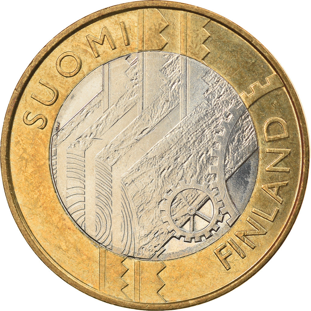 Finlandia, 5 Euro, 2011, Vantaa, SC, Bimetálico, KM:160