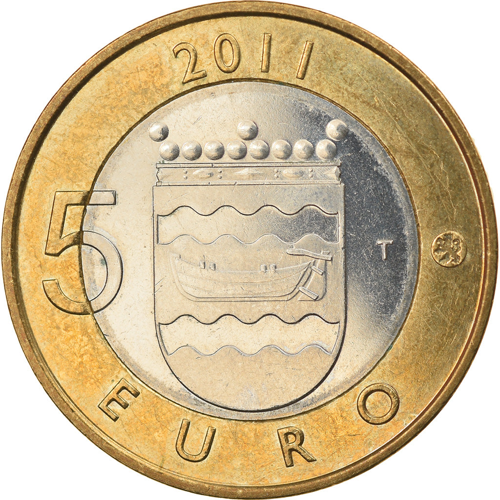 Finlandia, 5 Euro, 2011, Vantaa, SC, Bimetálico, KM:160