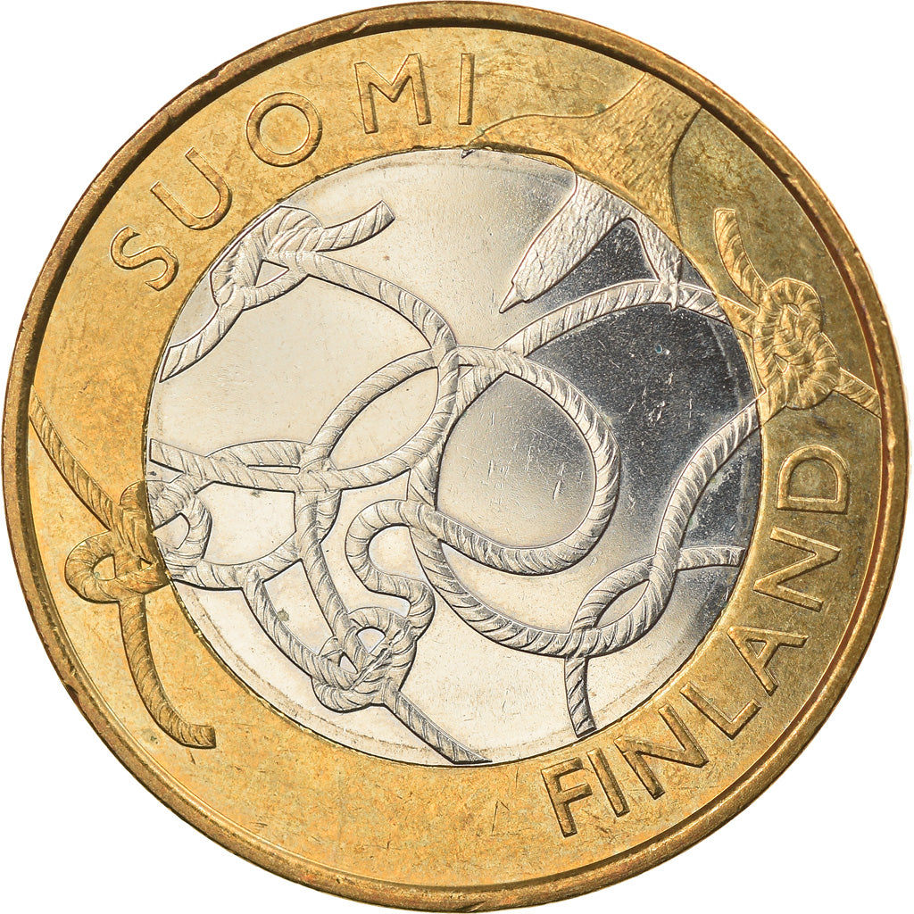 Finland, 5 Euro, 2011, Vantaa, MS(63), Bi-Metallic, KM:161