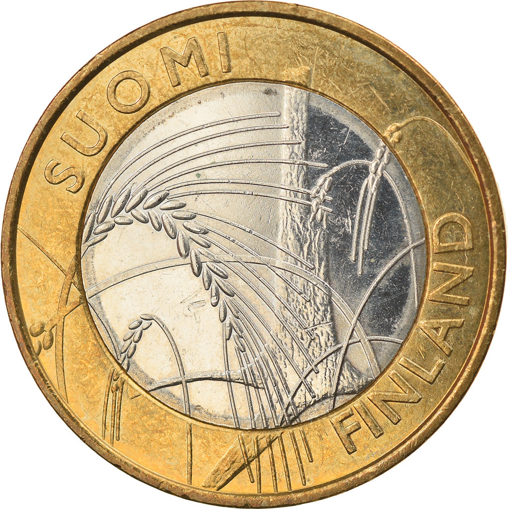Finland, 5 Euro, 2011, Vantaa, MS(63), Bi-Metallic, KM:162