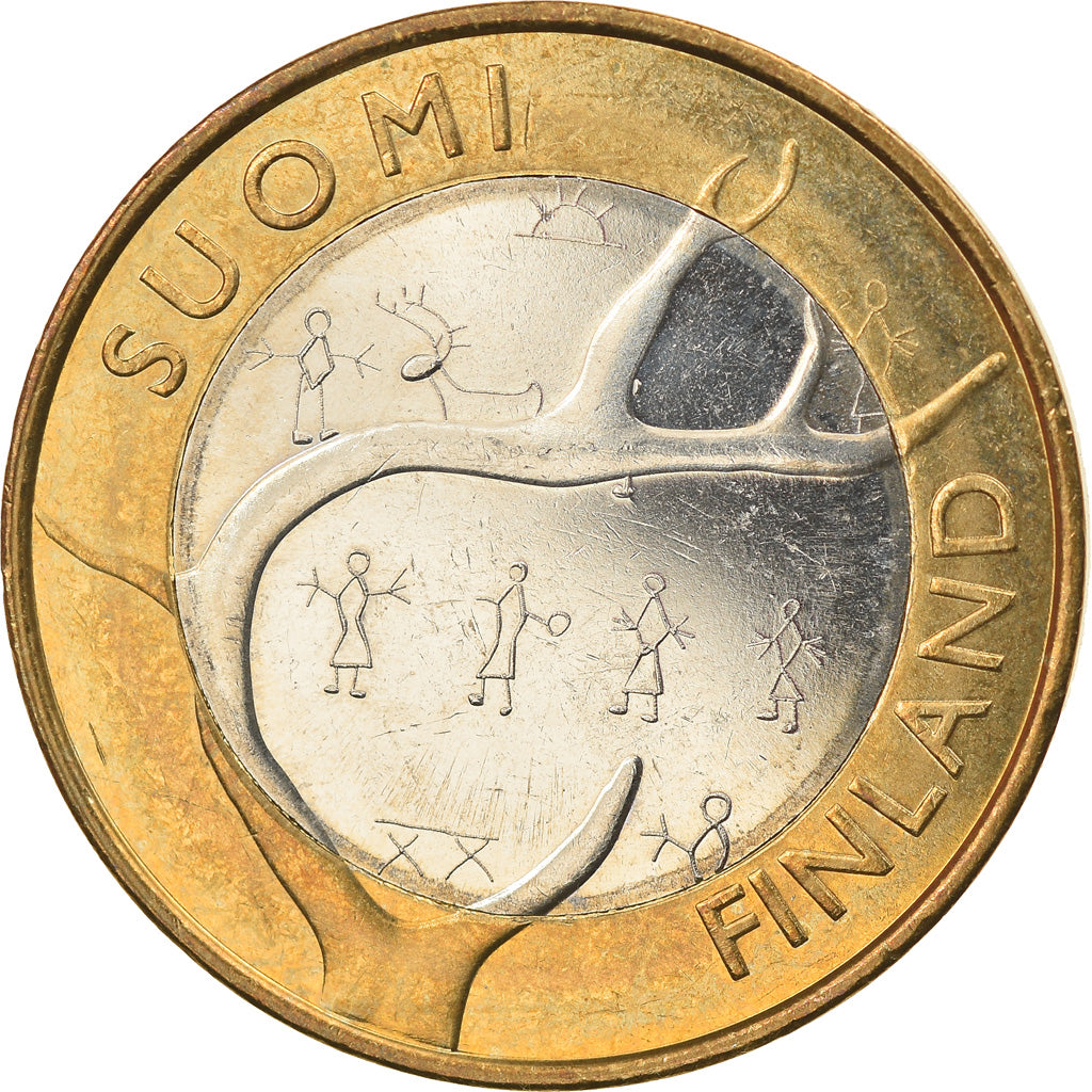 Finlandia, 5 Euro, 2011, Vantaa, EBC+, Bimetálico, KM:170