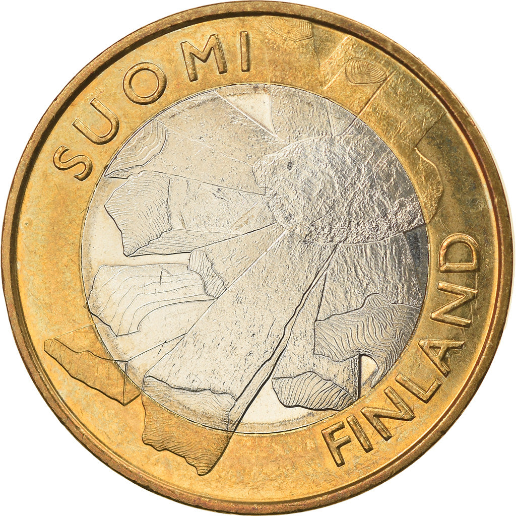 Finlândia, 5 Euro, 2011, Vantaa, MS(60-62), Bimetálico, KM:171