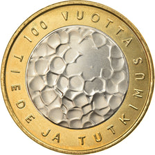 Finland, 5 Euro, 2008, Vantaa, MS(63), Bi-Metallic, KM:141