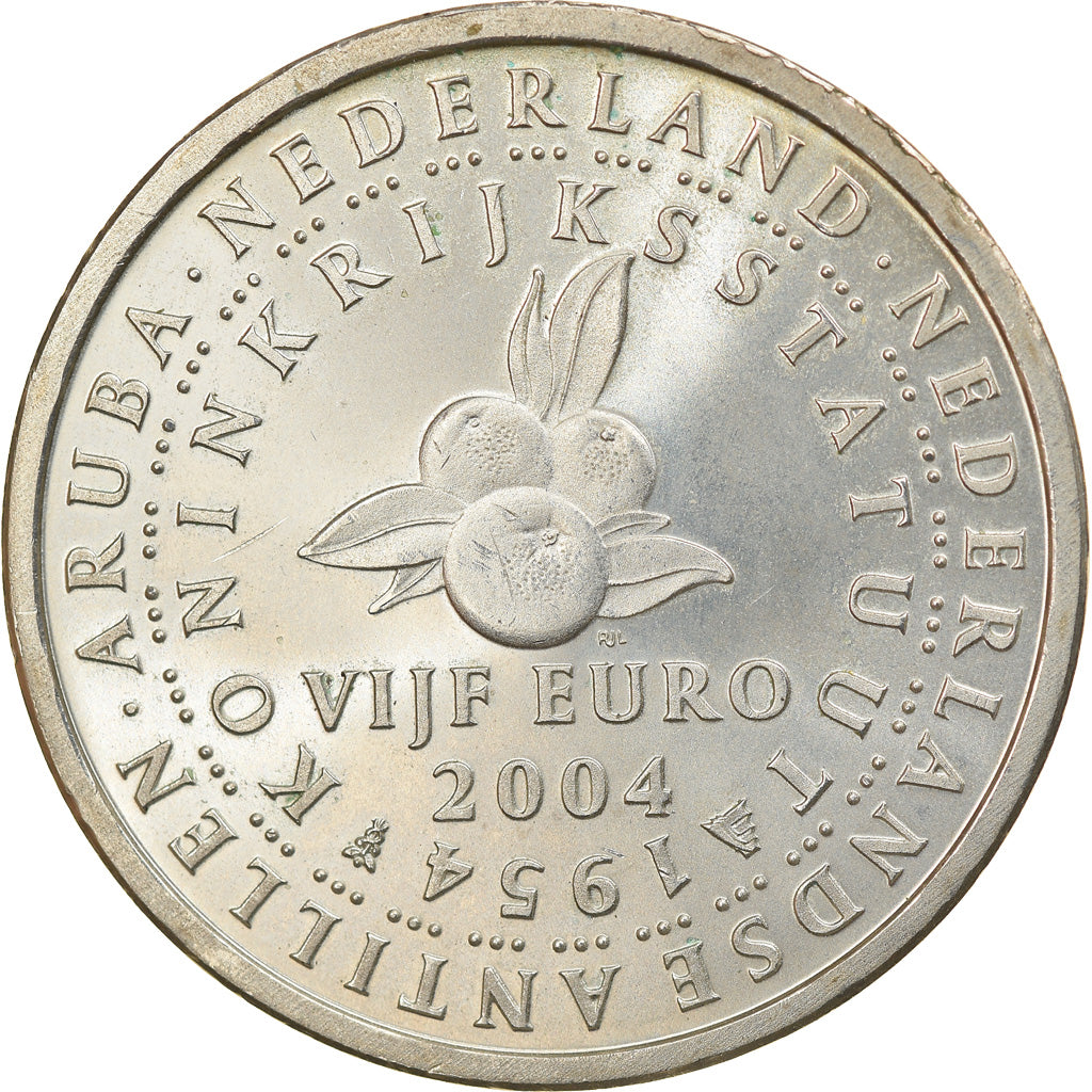 Netherlands, 5 Euro, 2004, Utrecht, AU(55-58), Silver, KM:253