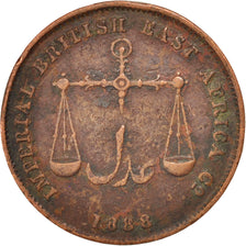 MOMBASA, Pice, 1888, Calcutta, KM #1.2, VF(20-25), Bronze, 25.4, 5.82