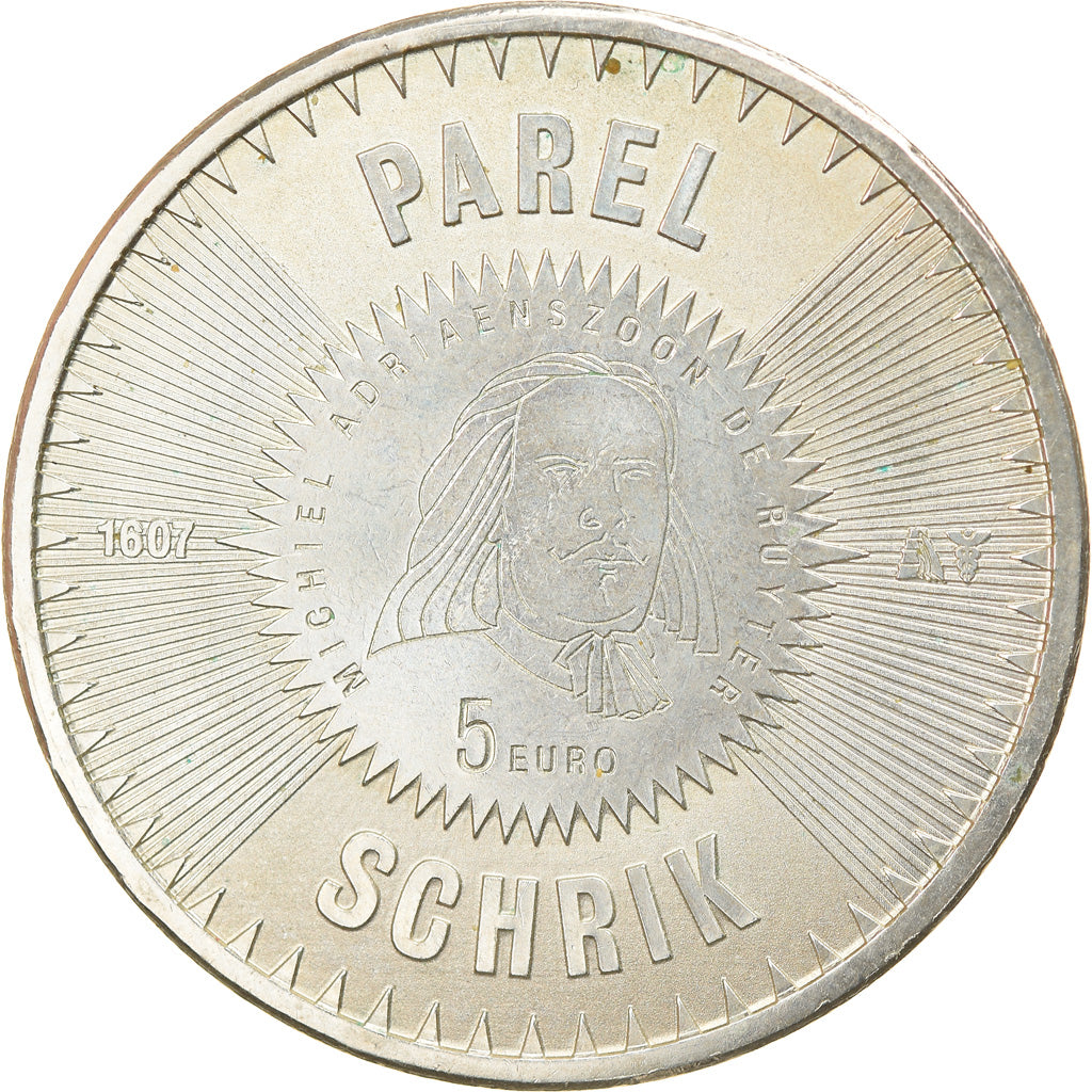 Netherlands, 5 Euro, 2007, Utrecht, MS(60-62), Silver, KM:267