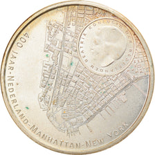 Netherlands, 5 Euro, Manhattan, 2009, Utrecht, AU(55-58), Silver Plated Copper