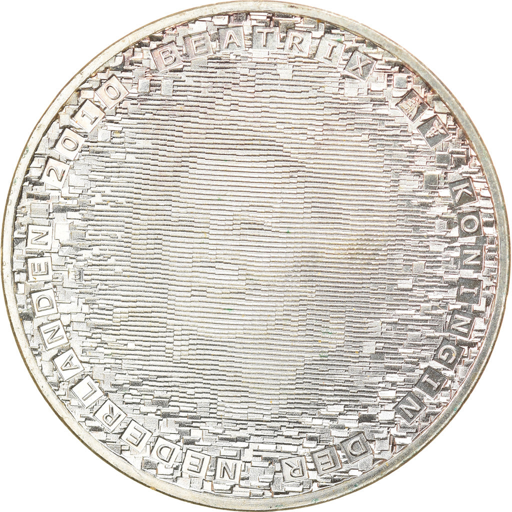 Netherlands, 5 Euro, 2010, Utrecht, MS(63), Silver Plated Copper, KM:287a