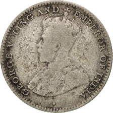Monnaie, Ceylon, George V, 10 Cents, 1928, TB, Argent, KM:104a