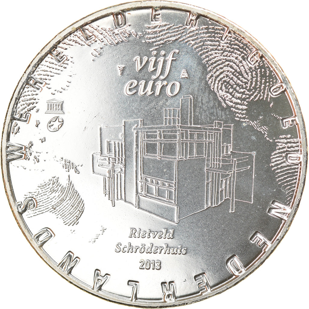 Netherlands, 5 Euro, 2013, Utrecht, MS(63), Silver Plated Copper, KM:336