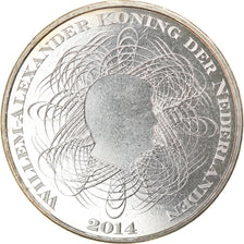 Netherlands, 5 Euro, 2014, Utrecht, MS(63), Silver Plated Copper, KM:353