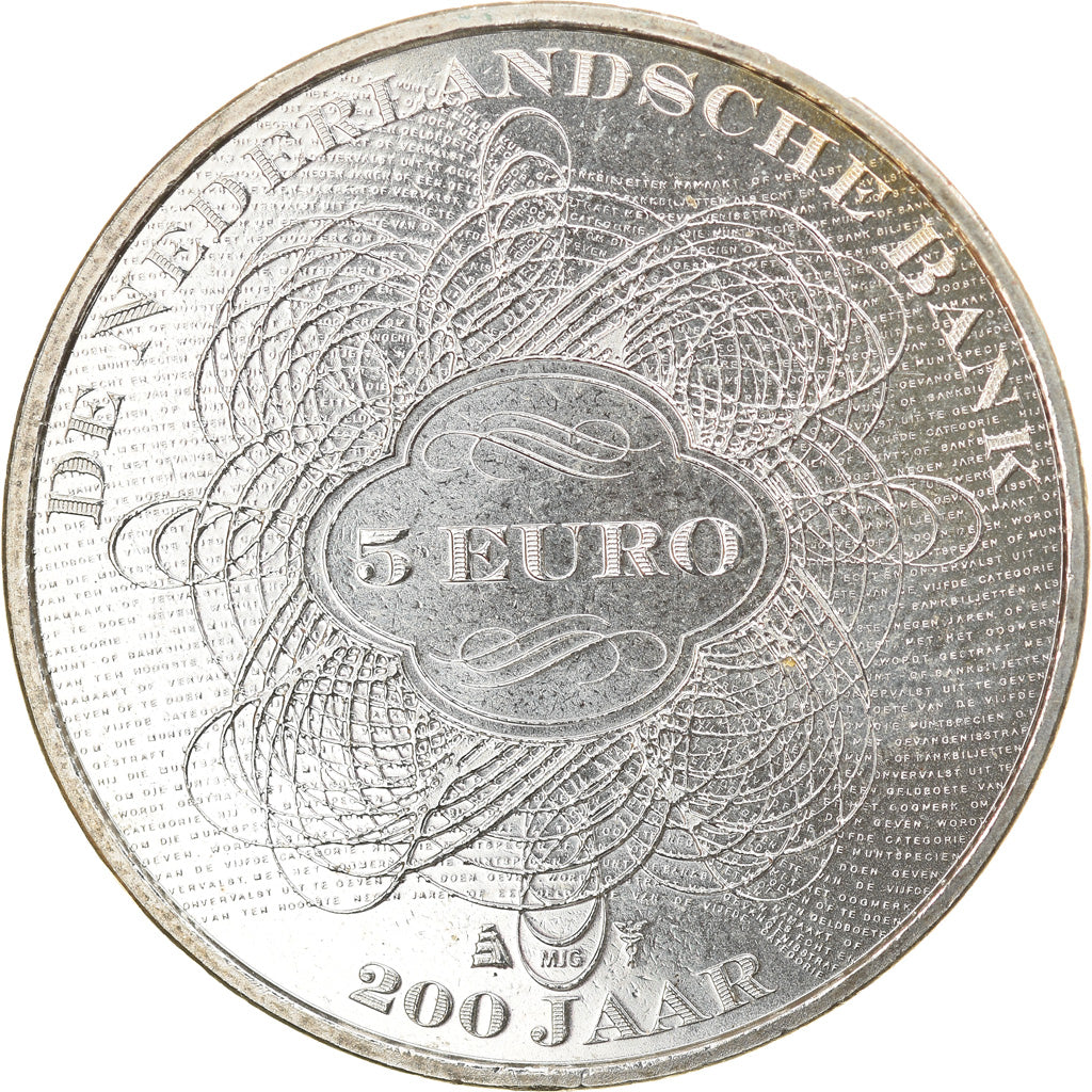 Netherlands, 5 Euro, 2014, Utrecht, MS(63), Silver Plated Copper, KM:353