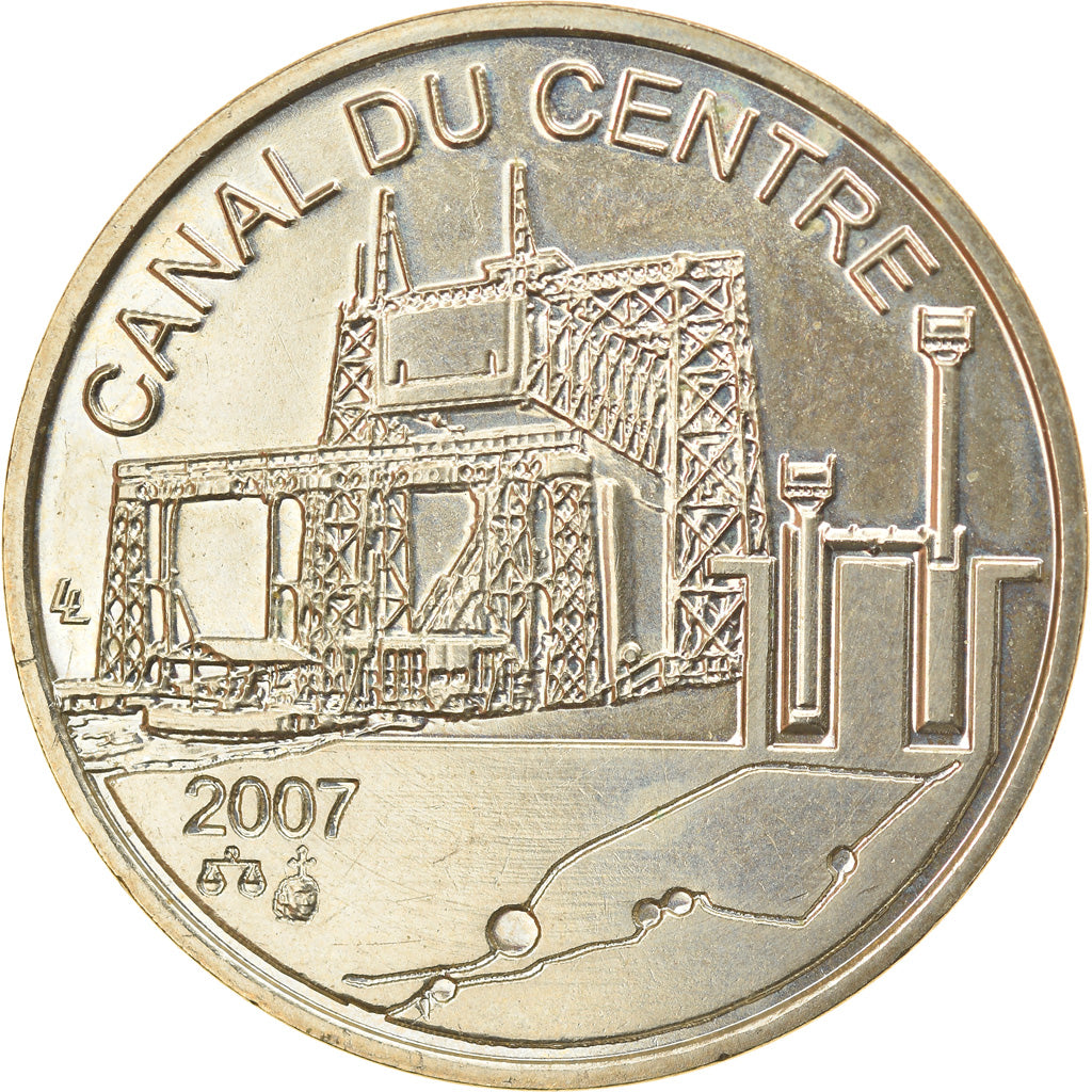 Belgium, Token, Patrimoine mondial - les ascenseurs à bateaux, 2007, MS(63)