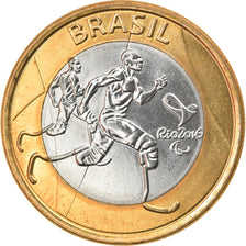 Coin, Brazil, Real, 2015, MS(63), Bi-Metallic, KM:710