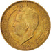 Moneta, Monaco, Rainier III, 10 Francs, 1950, AU(55-58), Aluminium-Brąz, KM:130