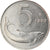 Moeda, Itália, 5 Lire, 1990, Rome, MS(63), Alumínio, KM:92