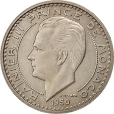 Coin, Monaco, Rainier III, 100 Francs, Cent, 1950, AU(50-53), Copper-nickel