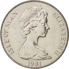 ISLE OF MAN, Crown, 1981, Pobjoy Mint, KM #80, AU(55-58), Copper-Nickel, 38.5,..