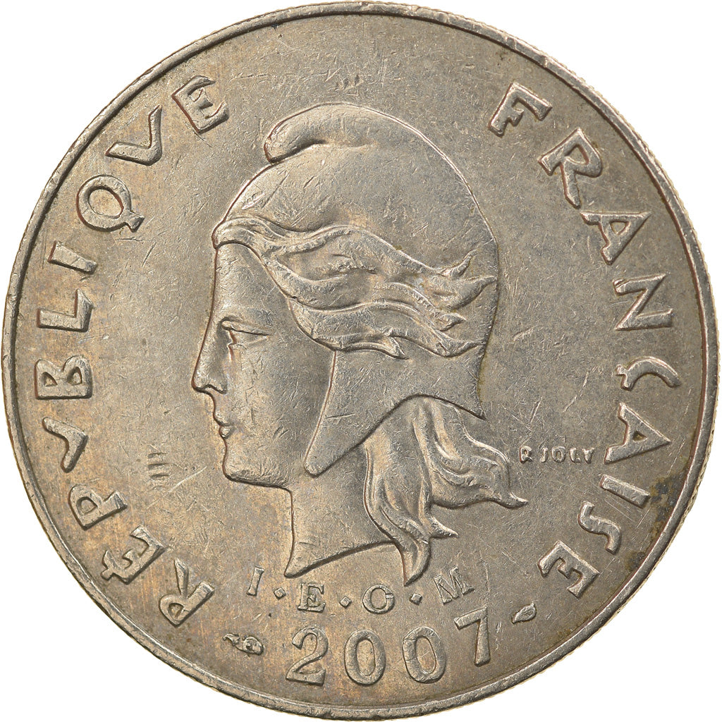 Coin, French Polynesia, 20 Francs, 2007, Paris, VF(30-35), Copper-nickel, KM:9a