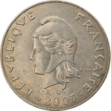 Coin, French Polynesia, 20 Francs, 2007, Paris, VF(30-35), Copper-nickel, KM:9a