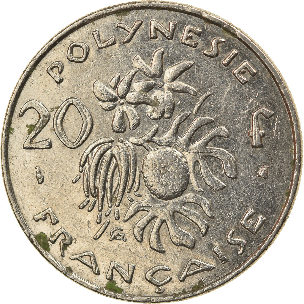 Moneda, Polinesia francesa, 20 Francs, 1998, Paris, BC+, Níquel, KM:9