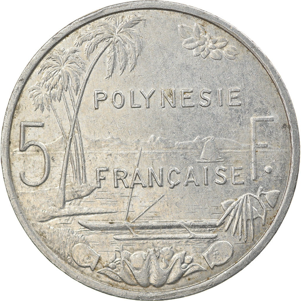 Moneta, Polinesia francese, 5 Francs, 2005, Paris, BB, Alluminio, KM:12
