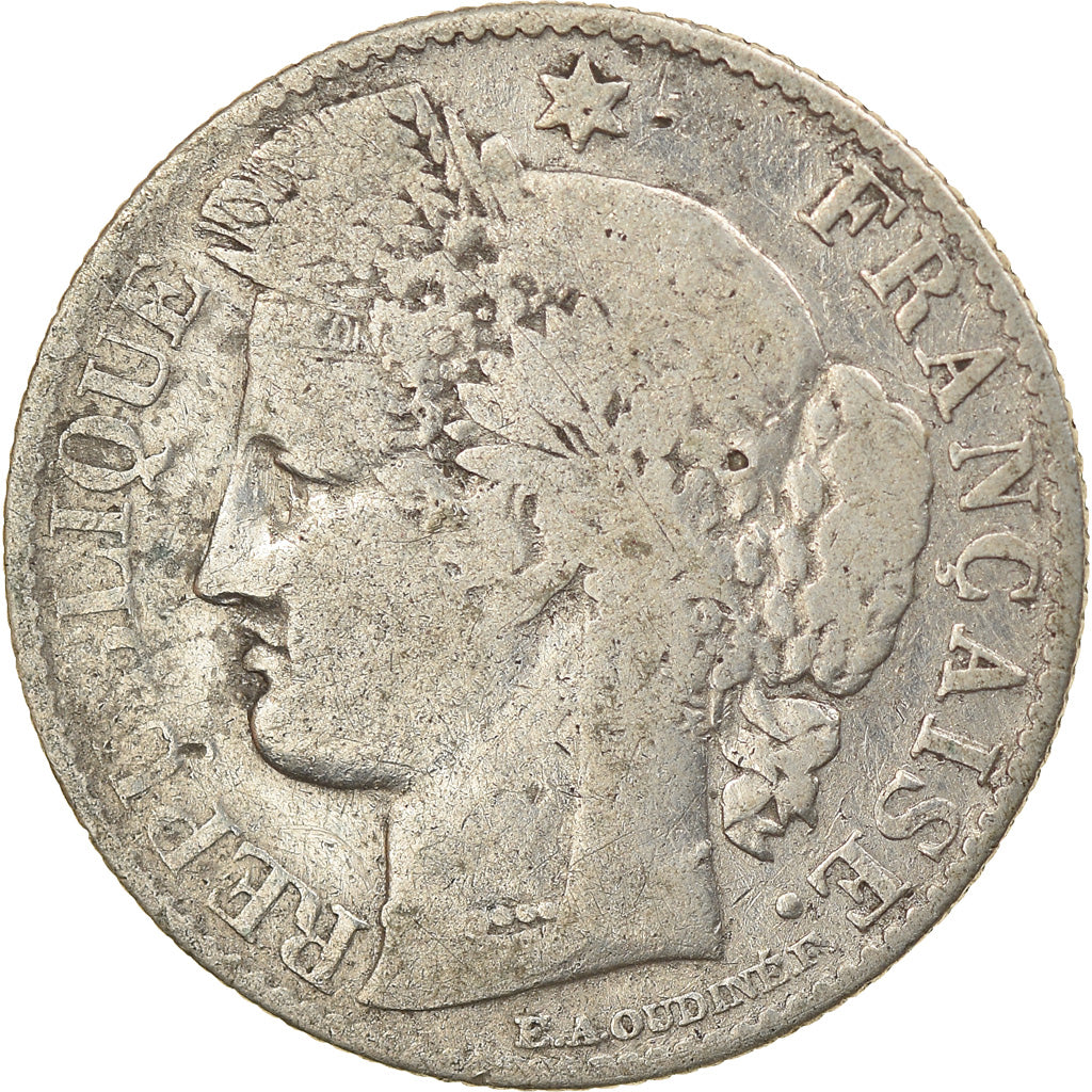 Coin, France, Cérès, 50 Centimes, 1874, Paris, VF(20-25), Silver, KM:834.1