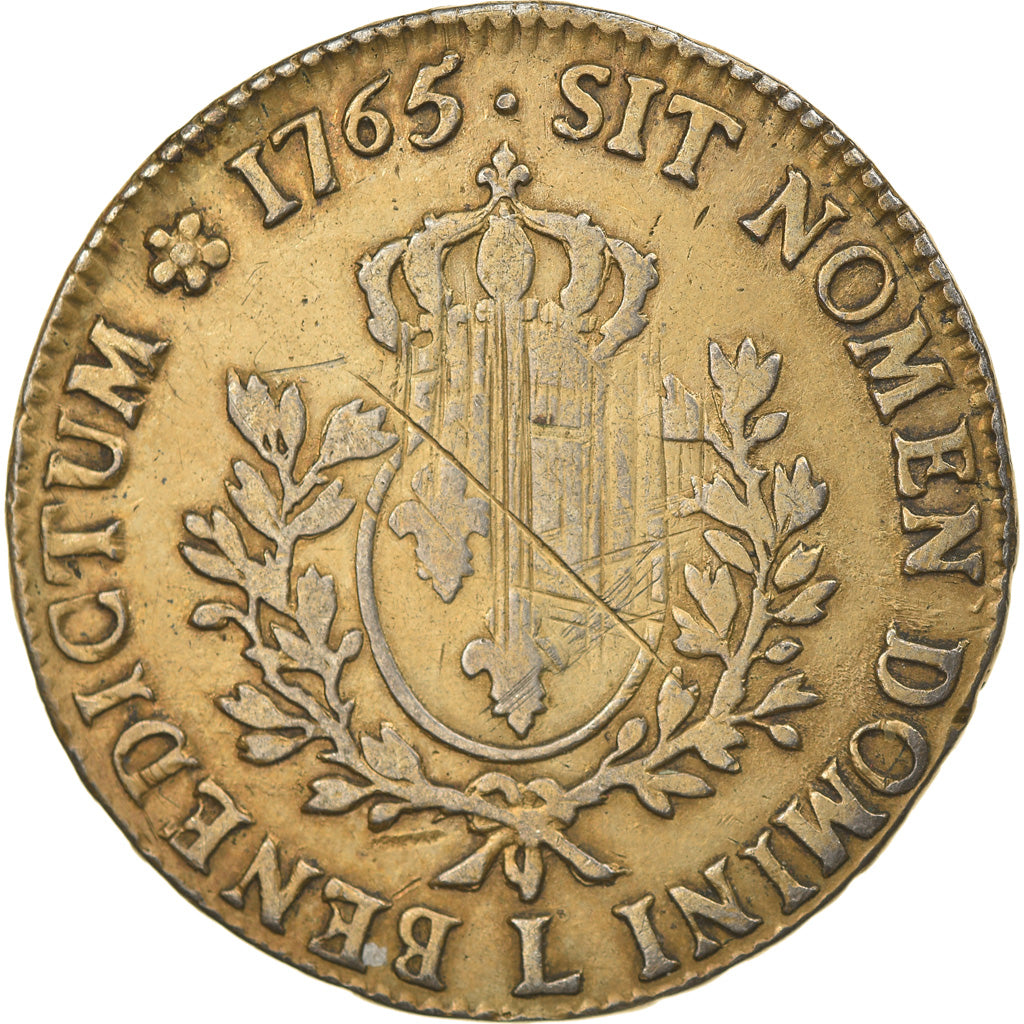 Coin, France, Louis XV, Écu au bandeau, Ecu, 1765, Bayonne, VF(20-25), Silver