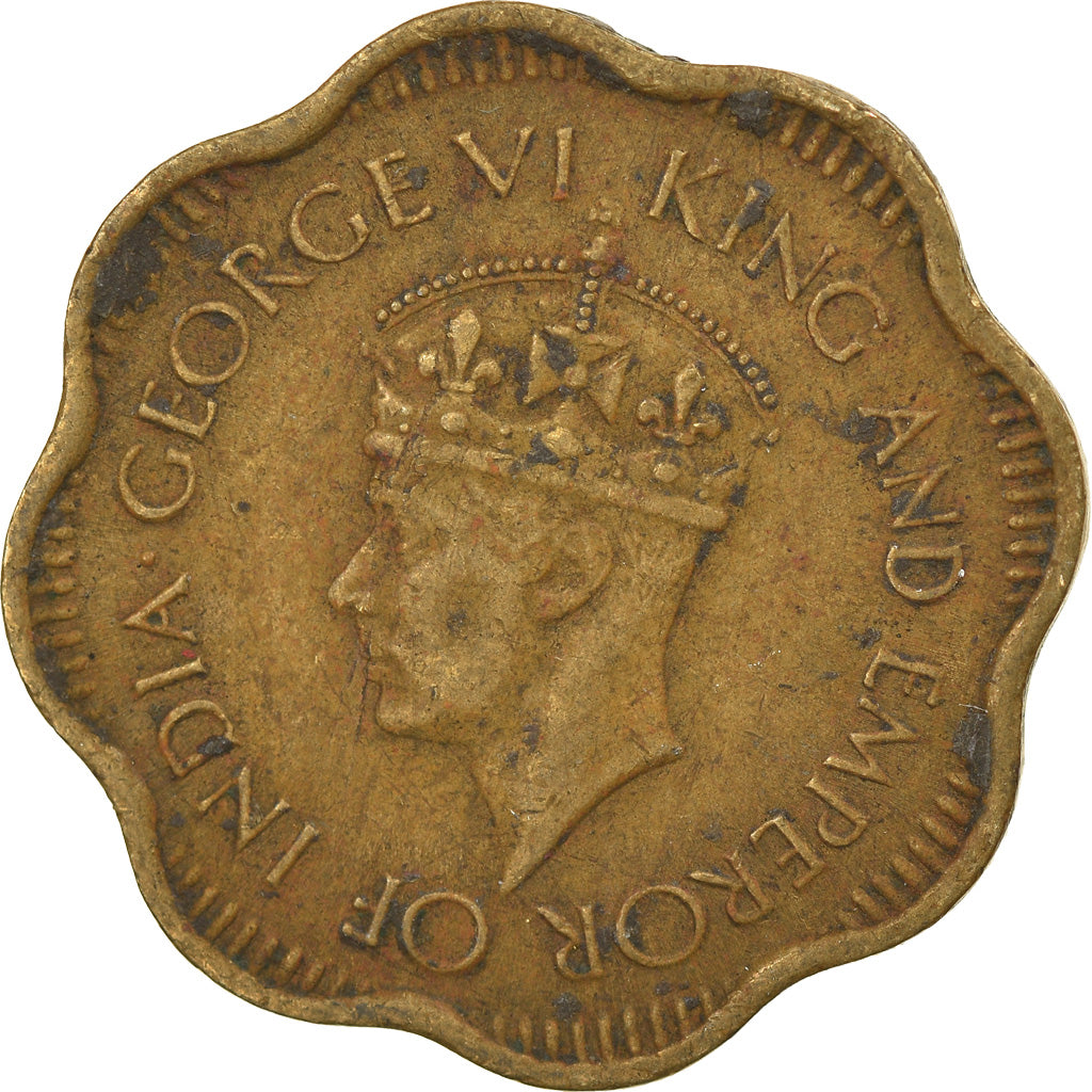 Coin, Ceylon, George VI, 10 Cents, 1941, VF(30-35), Silver, KM:112