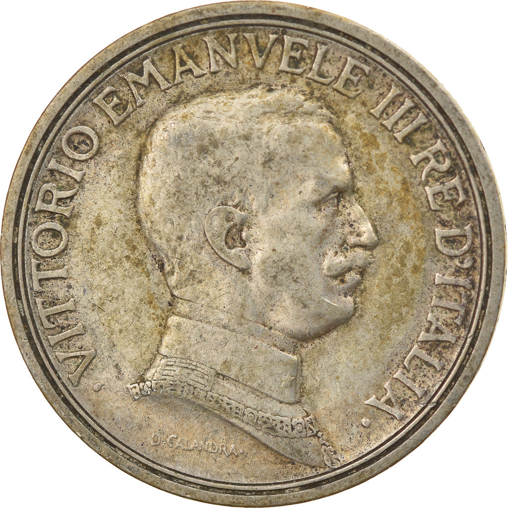 Moneta, Italia, Vittorio Emanuele III, 2 Lire, 1917, Rome, BB, Argento, KM:55