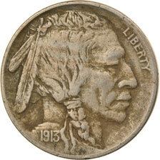 Coin, United States, Buffalo Nickel, 5 Cents, 1913, U.S. Mint, Philadelphia