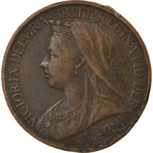 Coin, Great Britain, Victoria, Farthing, 1900, VF(30-35), Bronze, KM:788.2