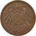 Coin, GERMANY - EMPIRE, Wilhelm II, Pfennig, 1900, Muldenhütten, AU(55-58)