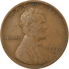 Coin, United States, Lincoln Cent, Cent, 1910, U.S. Mint, San Francisco