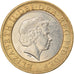 Moeda, Grã-Bretanha, Elizabeth II, 2 Pounds, 2008, AU(55-58), Bimetálico