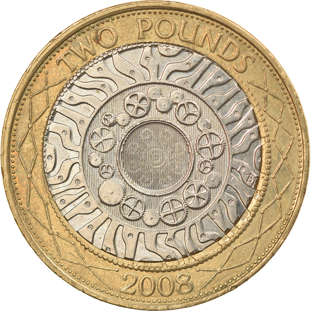 Coin, Great Britain, Elizabeth II, 2 Pounds, 2008, AU(55-58), Bi-Metallic