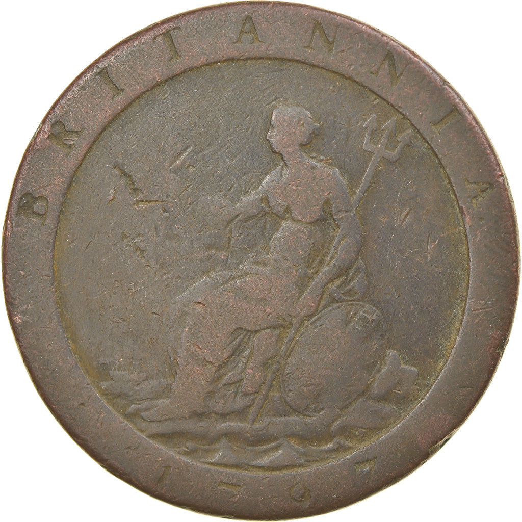Moneta, Gran Bretagna, George III, Penny, 1797, B+, Rame, KM:618