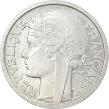 Münze, Frankreich, Morlon, 2 Francs, 1948, Paris, VZ+, Aluminium, KM:886a.1