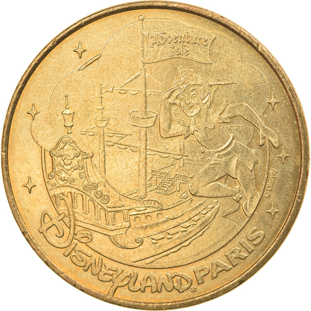 France, Token, Touristic token, Disneyland n°21 - Peter Pan Adventurland, Arts