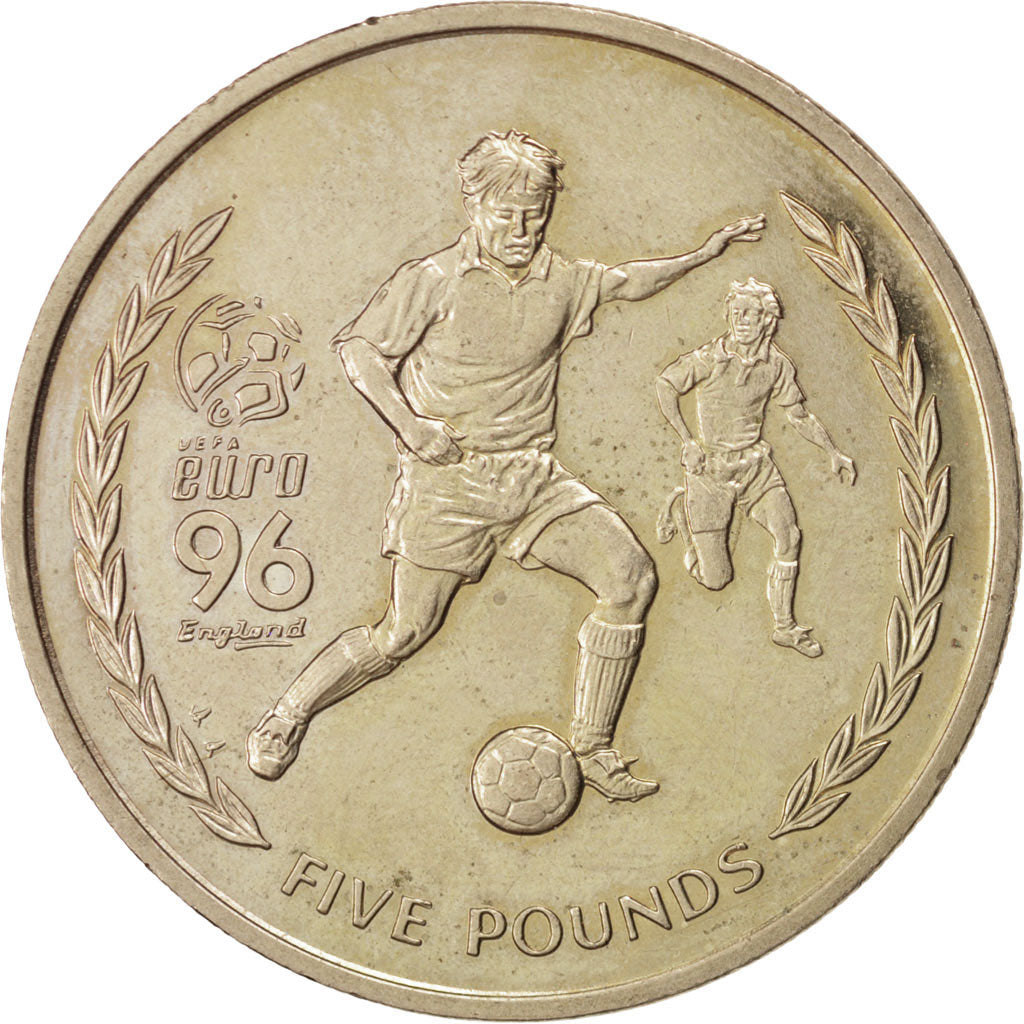Isola di Man, Elizabeth II, 5 Pounds, 1996, SPL-, Virenium, KM:587