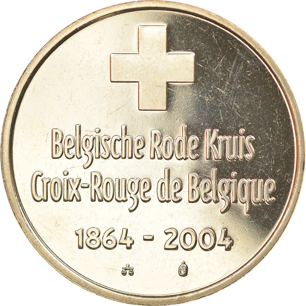 Belgien, Token, 140 ème Anniversaire de la Croix Rouge, 2004, UNZ, Cupro-nickel