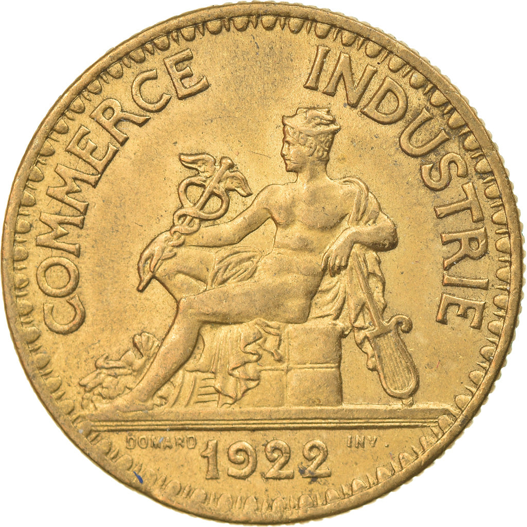 Monnaie, France, Chambre de commerce, 2 Francs, 1922, Paris, SUP