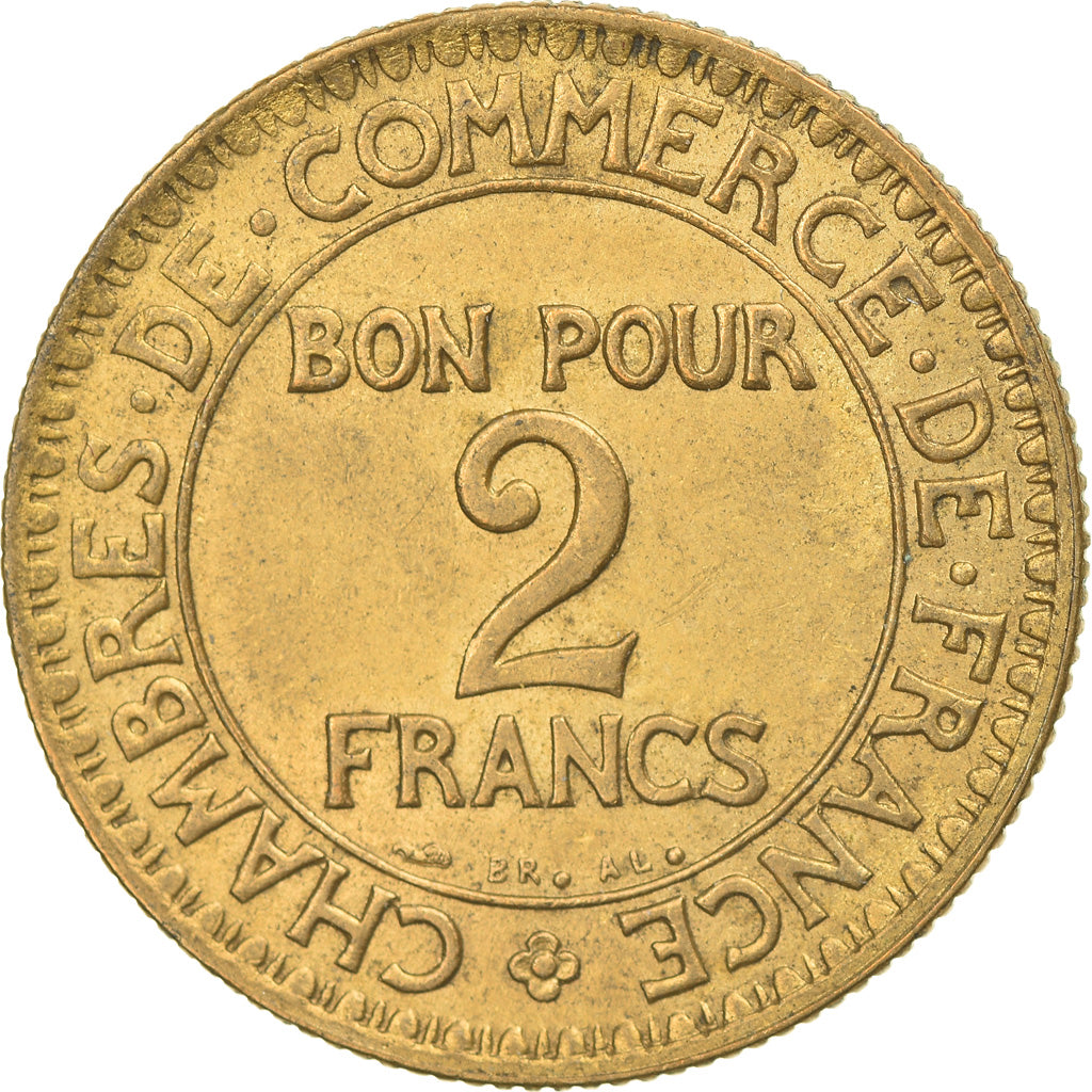 Monnaie, France, Chambre de commerce, 2 Francs, 1922, Paris, SUP