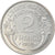 Moeda, França, Morlon, 2 Francs, 1958, Paris, MS(63), Alumínio, KM:886a.1
