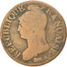 Moneta, Francja, Dupré, 5 Centimes, AN 5, Paris, VF(20-25), Bronze, KM:640.1