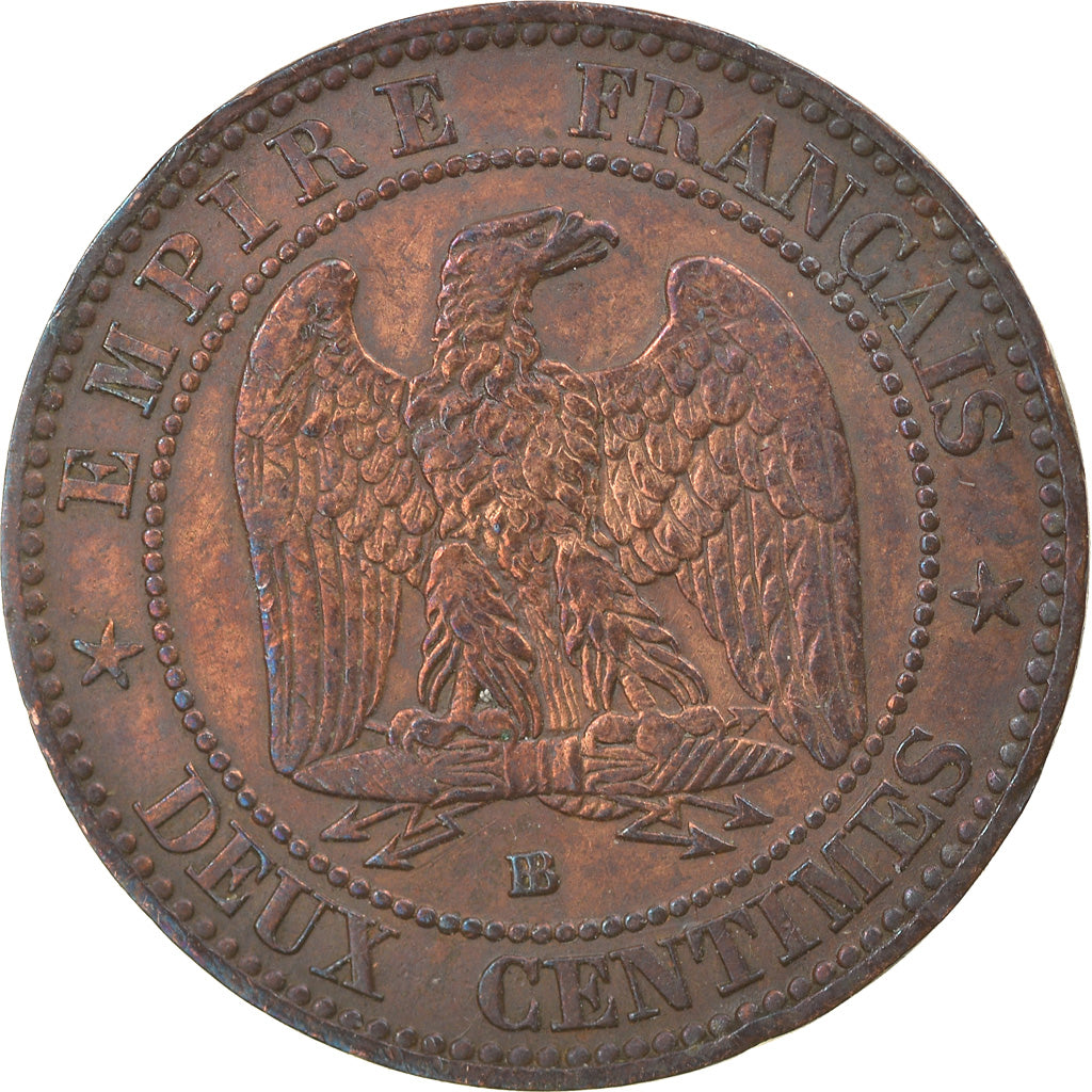 Moneta, Francia, Napoleon III, Napoléon III, 5 Centimes, 1855, Strasbourg, BB+