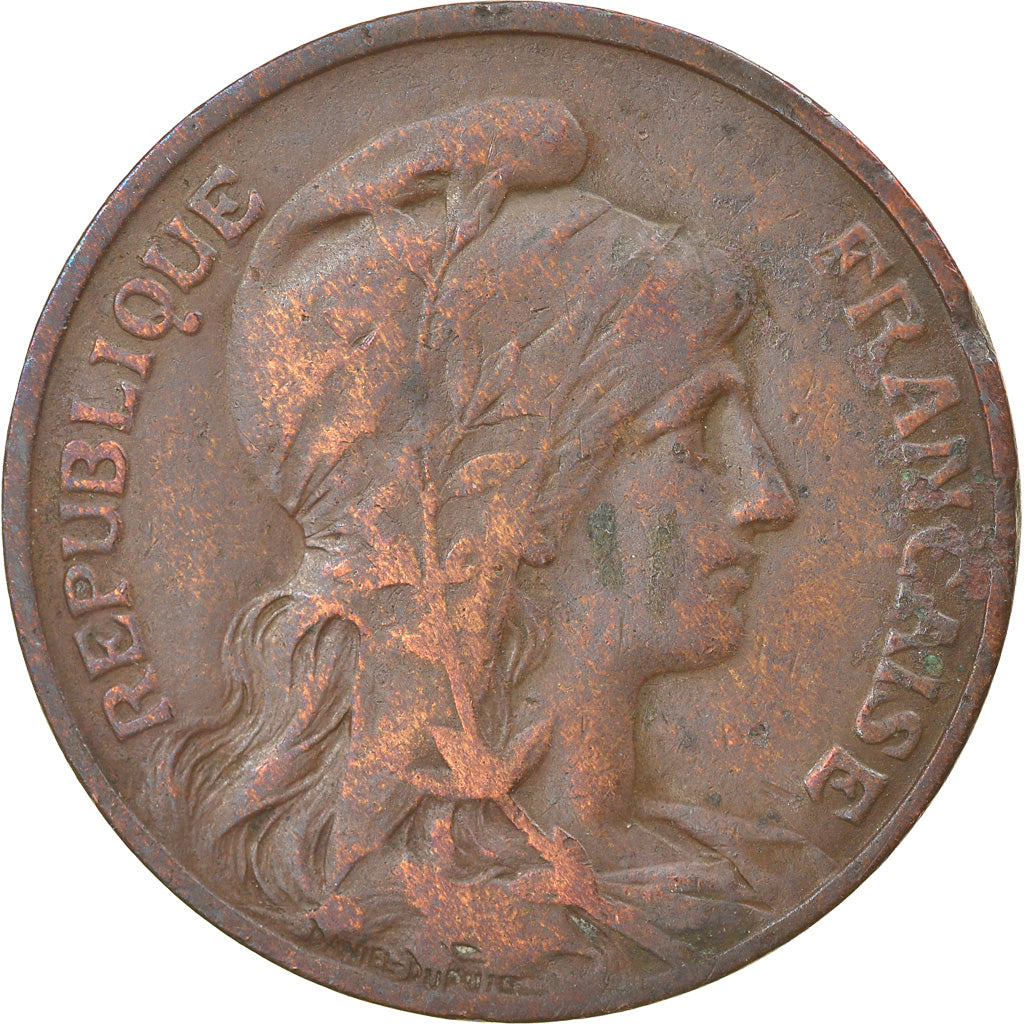 Moneta, Francia, Dupuis, 10 Centimes, 1904, Paris, BB, Bronzo, KM:843