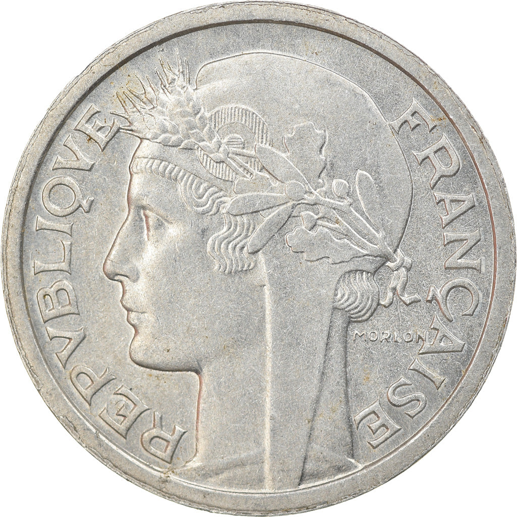 Coin, France, Morlon, Franc, 1950, Paris, MS(63), Aluminum, KM:885a.1